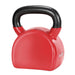 Everfit 24kg kettlebell with PVC neoprene coating and ergonomic handle – strength training equipment in red and black