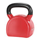 Everfit 24kg kettlebell with PVC neoprene coating and ergonomic handle – strength training equipment in red and black