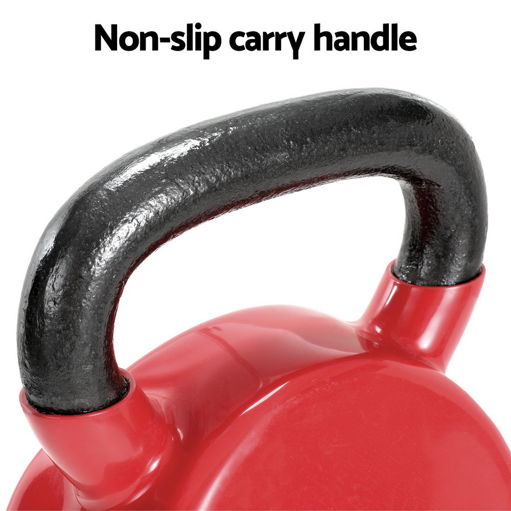 “Everfit kettlebell 24kg with non-slip oversized handle for secure grip during workouts