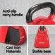 Everfit 24kg kettlebell with anti-slip handle, stable flat base, and cast iron durability.