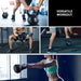Collage of people using kettlebells in a gym setting with text 'Versatile Workout'.