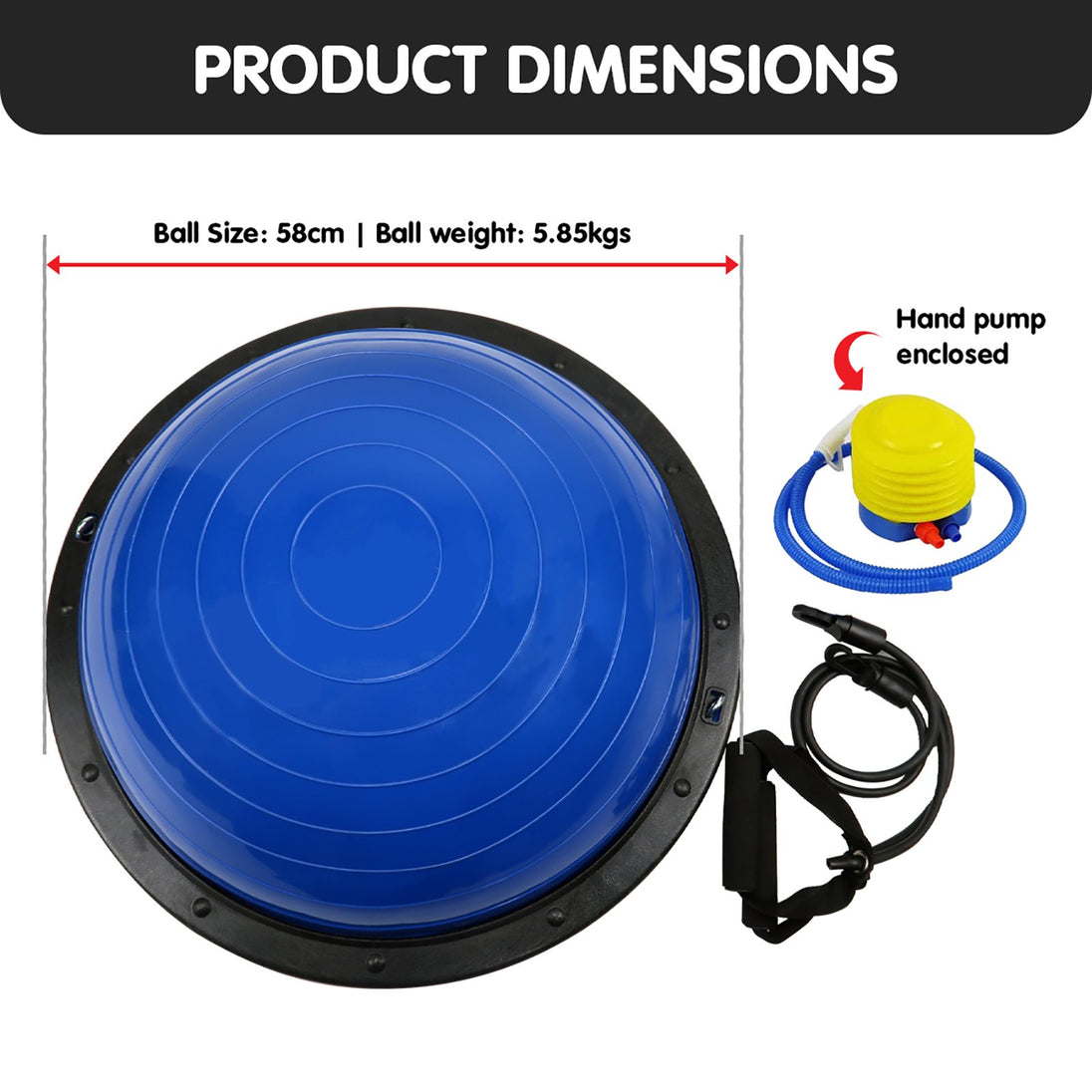 Pilates ball dimensions 