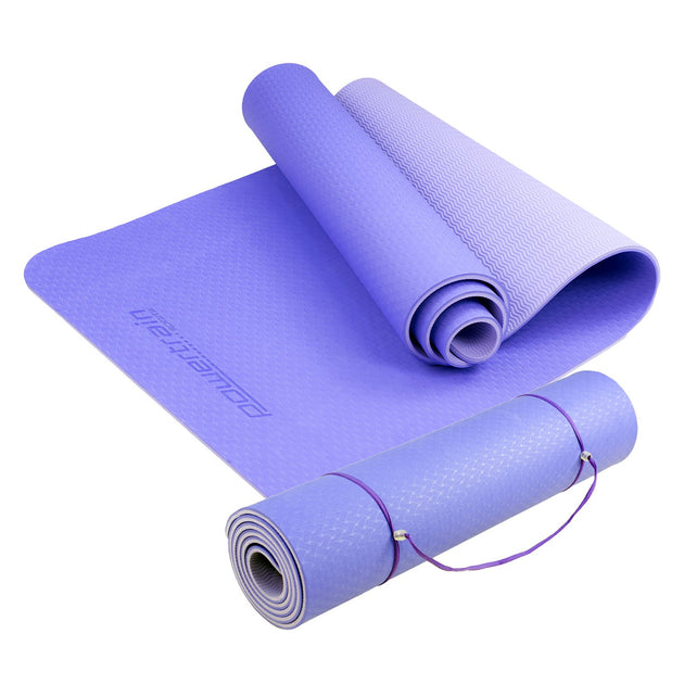 Purple pilates mat