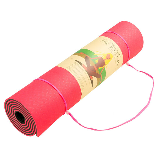 Rolled mat with strap 
