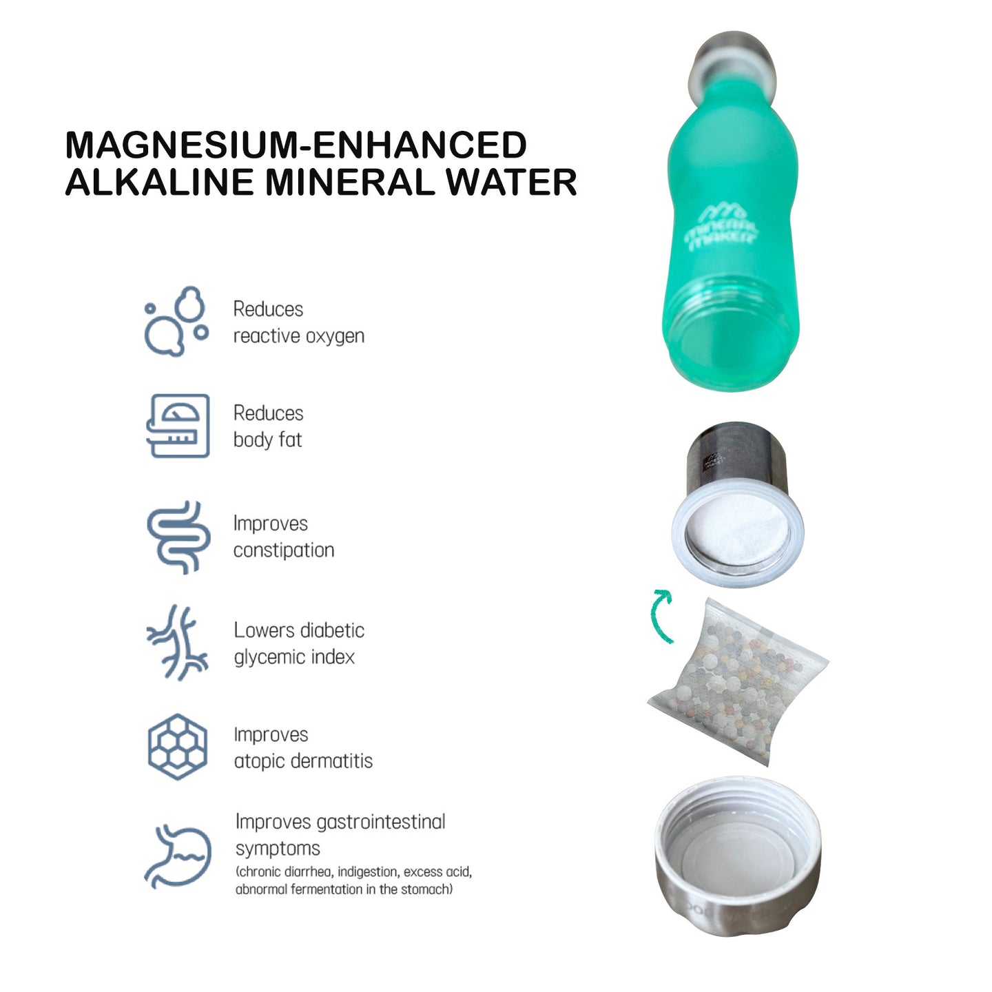 Alkaline mineral water 