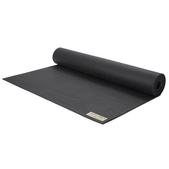 rolled black fitness mat 