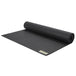 rolled black fitness mat 