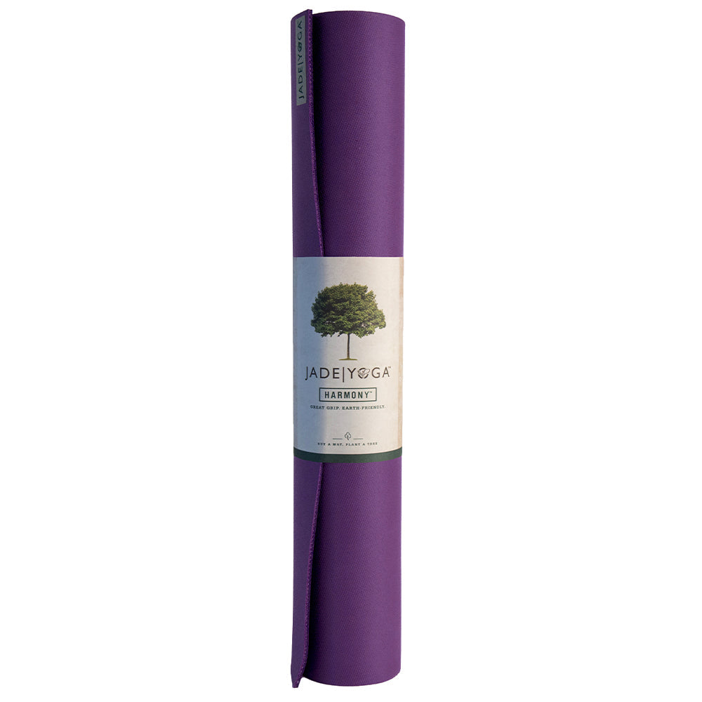 Purple workout fitness mat 