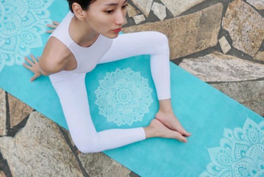 Woman practicing yoga 