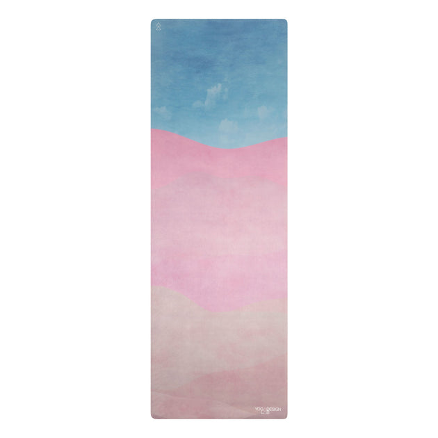 Blue & pink coloured mat