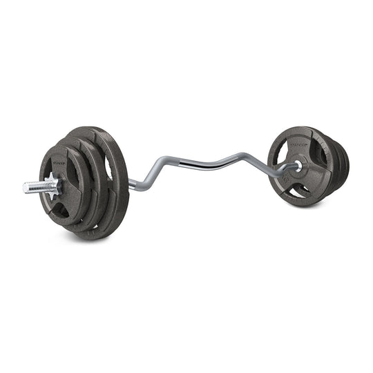 Curl bar with weights

