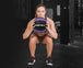 Woman using ball for exercise 