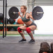 Woman squatting weight 