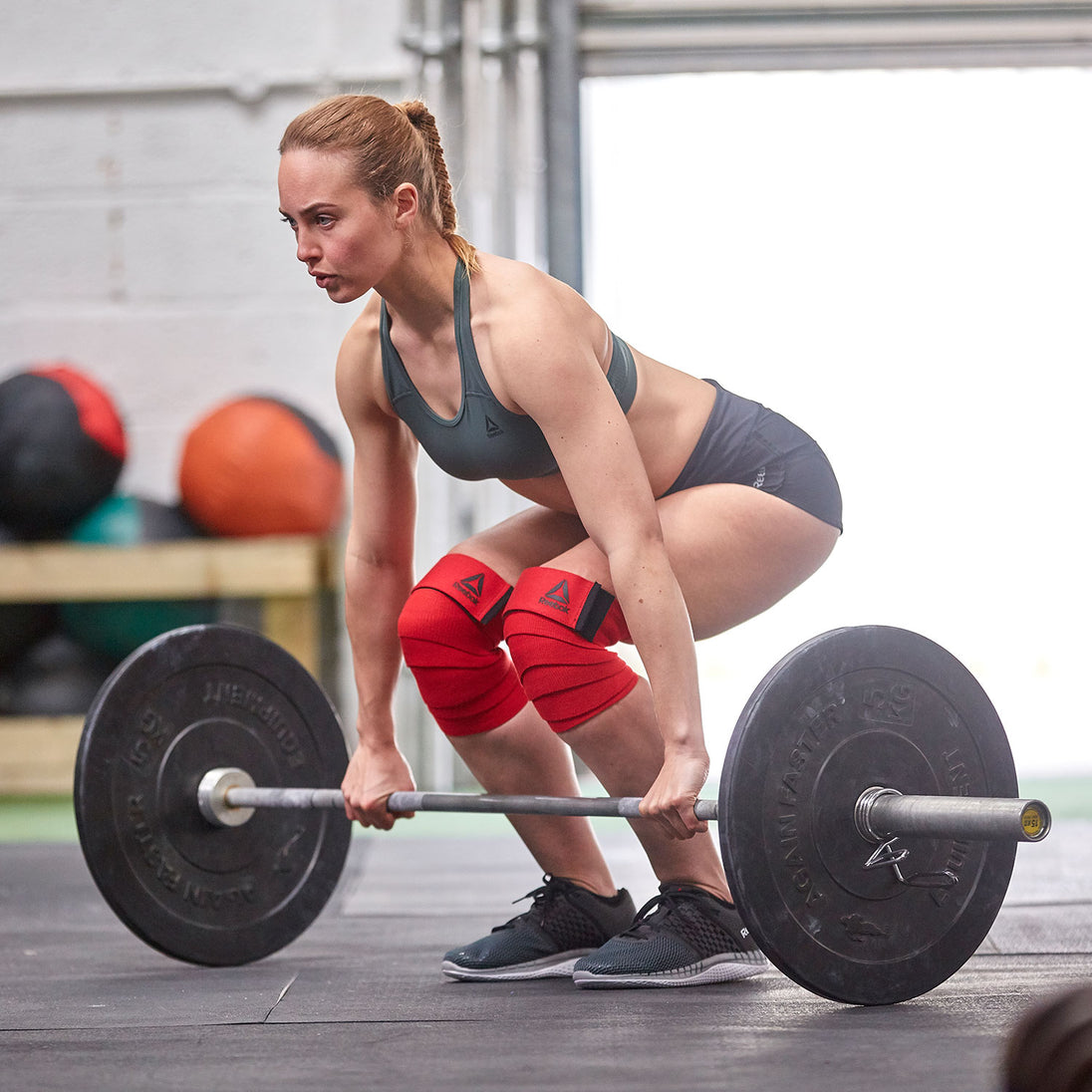 Deadlifts with wraps 