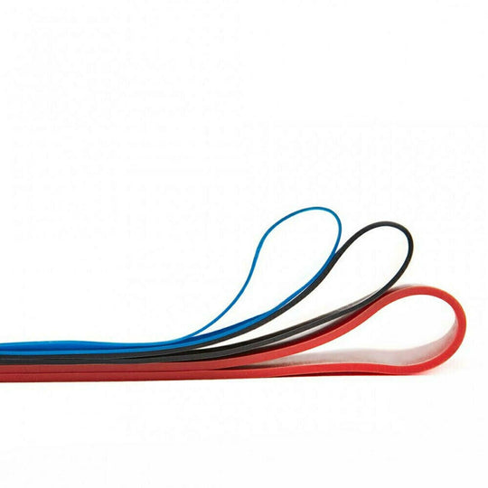 Blue, black & red
