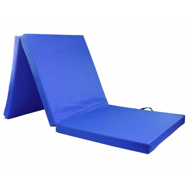 Blue exercise mat 