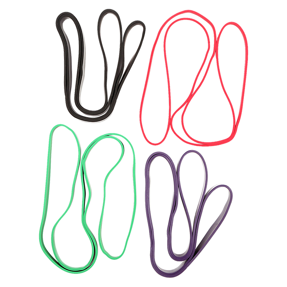 Black, red, green and purple bands 