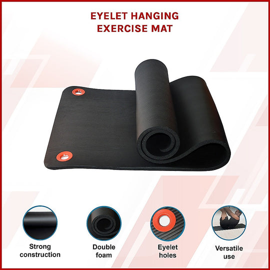 Eyelet hanging mat 