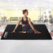 Black judo mat 