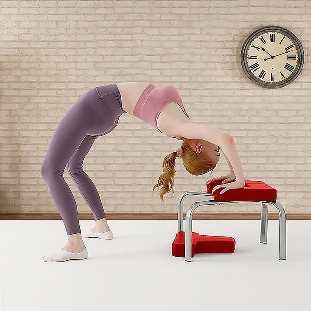red yoga chair