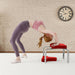 red yoga chair