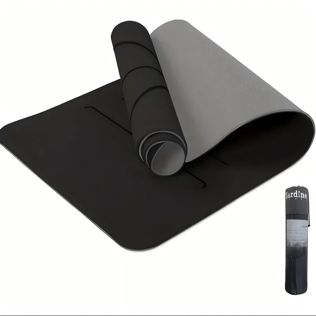 Black yoga mat 