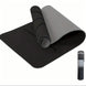 Black yoga mat 
