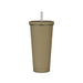 Water bottle with straw 