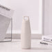 White steel water bottle 