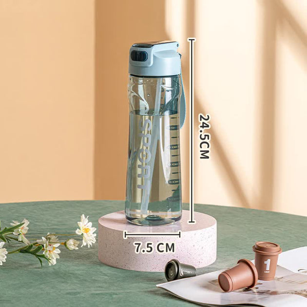 24.5cm x 7.5cm plastic water bottle 