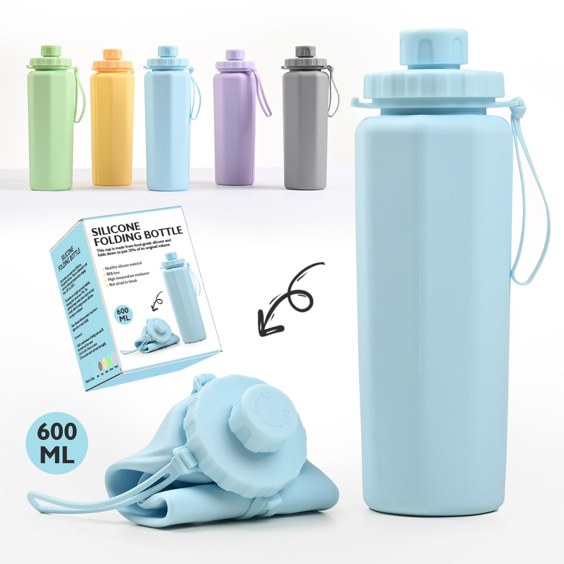 Folding water bottle 