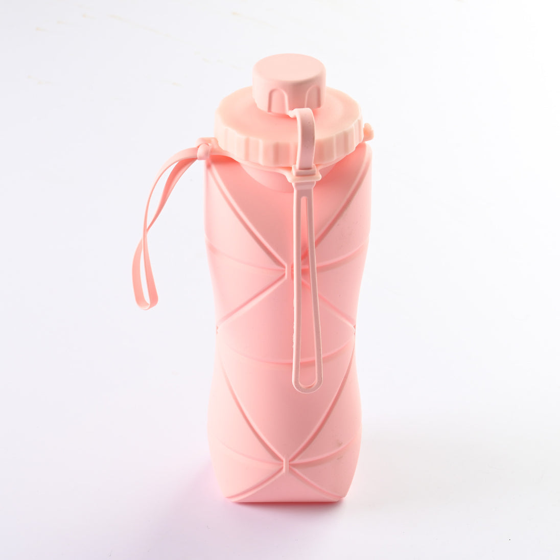 Pink collapsible water bottle 