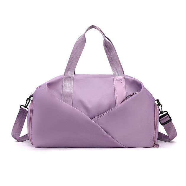 Purple gym bag 