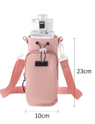 Pink water bottle holder 