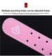 Multiple holes for adjustment 